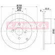 Jeu de 2 disques de frein arrière KAMOKA 103148 - Visuel 1