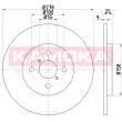 Jeu de 2 disques de frein arrière KAMOKA 103150 - Visuel 1