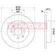 Jeu de 2 disques de frein arrière KAMOKA 103151 - Visuel 1