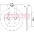 Jeu de 2 disques de frein arrière KAMOKA 103165 - Visuel 1