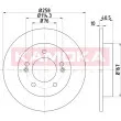 Jeu de 2 disques de frein arrière KAMOKA 103172 - Visuel 1