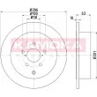 Jeu de 2 disques de frein arrière KAMOKA 103173 - Visuel 1