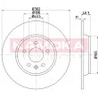 Jeu de 2 disques de frein arrière KAMOKA 103176 - Visuel 1