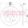 Jeu de 2 disques de frein arrière KAMOKA 103181 - Visuel 1