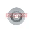 Jeu de 2 disques de frein arrière KAMOKA 103182 - Visuel 3