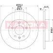 Jeu de 2 disques de frein arrière KAMOKA 103195 - Visuel 1