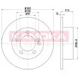 Jeu de 2 disques de frein arrière KAMOKA 103196 - Visuel 1