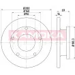 Jeu de 2 disques de frein arrière KAMOKA 103202 - Visuel 1