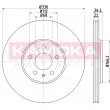 Jeu de 2 disques de frein arrière KAMOKA 103235 - Visuel 1