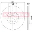 Jeu de 2 disques de frein arrière KAMOKA 103238 - Visuel 1