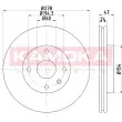 Jeu de 2 disques de frein avant KAMOKA 103249 - Visuel 1