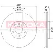 Jeu de 2 disques de frein avant KAMOKA 103268 - Visuel 1