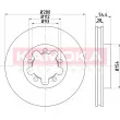 Jeu de 2 disques de frein avant KAMOKA 103272 - Visuel 1