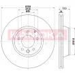 Jeu de 2 disques de frein arrière KAMOKA 103277 - Visuel 1