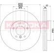 Jeu de 2 disques de frein avant KAMOKA 103301 - Visuel 1