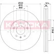 Jeu de 2 disques de frein avant KAMOKA 103309 - Visuel 1