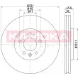 Jeu de 2 disques de frein avant KAMOKA 103311 - Visuel 1