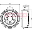 Tambour de frein KAMOKA 104001 - Visuel 1