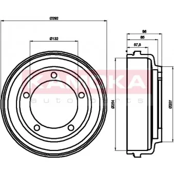 Tambour de frein KAMOKA 104002