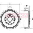 Tambour de frein KAMOKA 104009 - Visuel 1