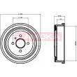 Tambour de frein KAMOKA 104016 - Visuel 1