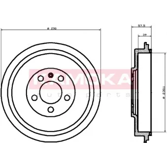 Tambour de frein KAMOKA 104024