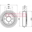 Tambour de frein KAMOKA 104026 - Visuel 1