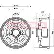 Tambour de frein KAMOKA 104033 - Visuel 1