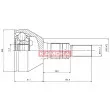 Embout de cardan avant (kit de réparation) KAMOKA 6035 - Visuel 1