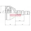 Embout de cardan avant (kit de réparation) KAMOKA 6037 - Visuel 1