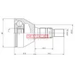 Embout de cardan avant (kit de réparation) KAMOKA 6039 - Visuel 1
