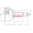 Embout de cardan avant (kit de réparation) KAMOKA 6040 - Visuel 1