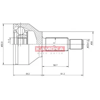 Embout de cardan avant (kit de réparation) KAMOKA 6040