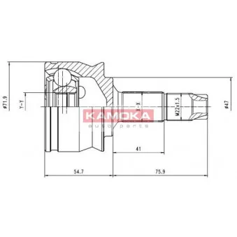 Embout de cardan avant (kit de réparation) KAMOKA 6259