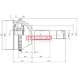 Embout de cardan avant (kit de réparation) KAMOKA 6506 - Visuel 1