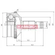 Embout de cardan avant (kit de réparation) KAMOKA 6574 - Visuel 1