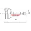 Embout de cardan avant (kit de réparation) KAMOKA 6610 - Visuel 1
