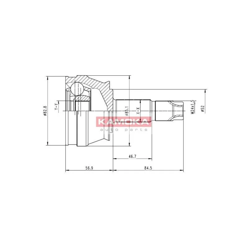 Embout de cardan avant (kit de réparation) KAMOKA 6684