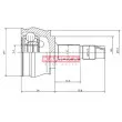 Embout de cardan avant (kit de réparation) KAMOKA 6691 - Visuel 1