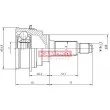 Embout de cardan avant (kit de réparation) KAMOKA 6836 - Visuel 1