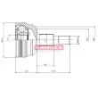 Embout de cardan avant (kit de réparation) KAMOKA 6864 - Visuel 1