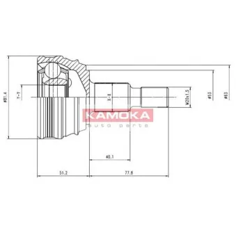 Embout de cardan avant (kit de réparation) KAMOKA 6864