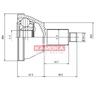 Embout de cardan avant (kit de réparation) KAMOKA 7084