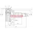 Embout de cardan avant (kit de réparation) KAMOKA 7088 - Visuel 1