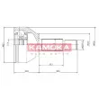 Embout de cardan avant (kit de réparation) KAMOKA 7092 - Visuel 1