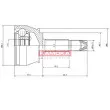Embout de cardan avant (kit de réparation) KAMOKA 7136 - Visuel 1