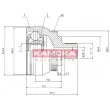 Embout de cardan avant (kit de réparation) KAMOKA 7268 - Visuel 1