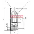 Embout de cardan avant (kit de réparation) KAMOKA 8022 - Visuel 1