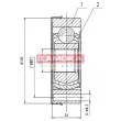 Embout de cardan avant (kit de réparation) KAMOKA 8096 - Visuel 1