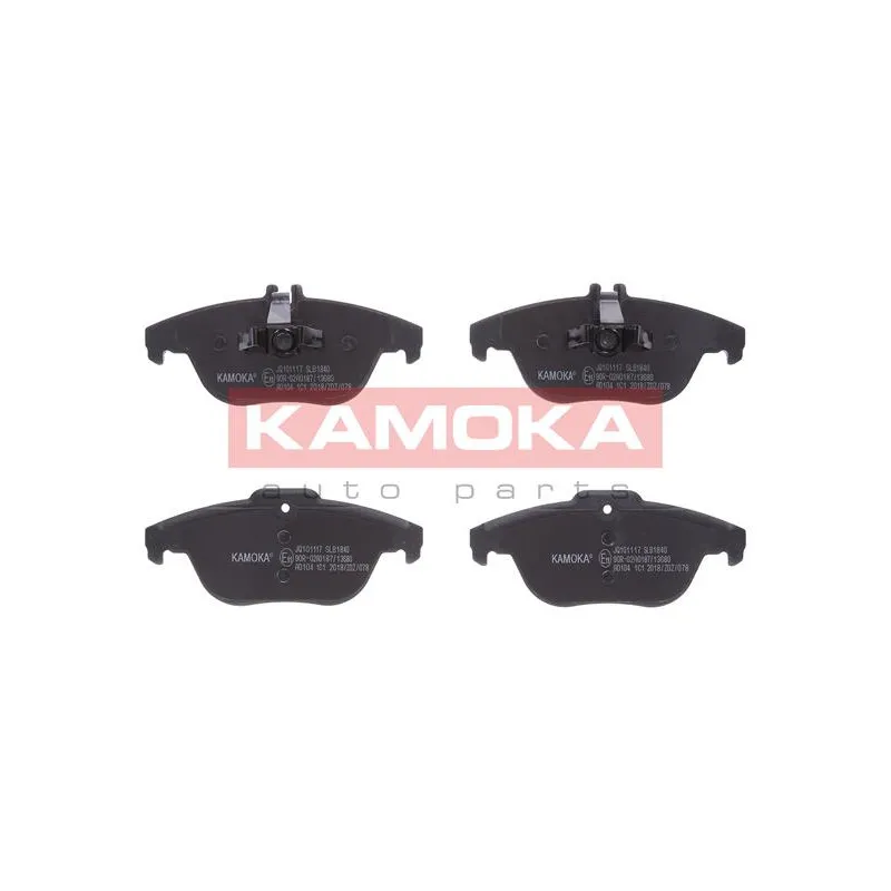 Jeu de 4 plaquettes de frein arrière KAMOKA JQ101117